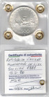 500 Lire Caravelle 1981. Ag. Gig. 20. FDC. Perizia Irpino.&nbsp;