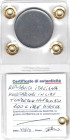 100 Lire Minerva. 1&deg; tipo. Tondello non coniato, bordo liscio. Perizia Irpino.