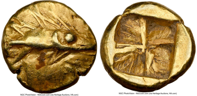MYSIA. Cyzicus. Ca. 600-550 BC. EL 1/24 stater or myshemihecte (7mm, 0.65 gm). N...