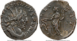 ANCIENT LOTS. Roman Imperial. Lot of two (2) BI antoniniani. NGC Choice XF-Choice AU. 1) Victorinus (AD 269-271). BI antoninianus. NGC Choice AU. 2) T...