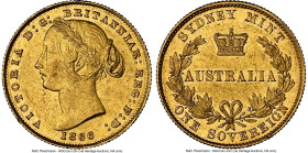 Victoria gold Sovereign 1866-SYDNEY MS60 NGC, Sydney mint, KM4, Marsh-A371, Fr-10. HID09801242017 © 2024 Heritage Auctions | All Rights Reserved www.H...