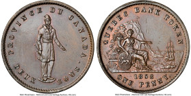 Province of Canada. Quebec Bank "Habitant" Penny 1852 AU58 Brown NGC, Br-528, PC-4. Plain edge. Medal alignment. HID09801242017 © 2024 Heritage Auctio...