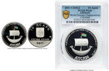 Republic silver Colorized Prooflike "World Domino Championship" 10 Apsar 2011-CΠΜД PL69 PCGS, St. Petersburg mint, KM-Unl. HID09801242017 © 2024 Herit...