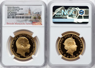 Elizabeth II gold Proof "King Edward VII" 100 Pounds (1 oz) 2022 PR70 Ultra Cameo NGC, S-BMGA4. Mintage: 610. British Monarchs series. First Releases....