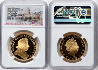 Elizabeth II gold Proof "King George I" 100 Pounds (1 oz) 2022 PR70 Ultra Cameo NGC, S-BMGA3. Mintage: 610. British Monarchs series. First Releases. A...