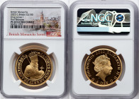 Elizabeth II gold Proof "King James I" 100 Pounds (1 oz) 2022 PR69 Ultra Cameo NGC, S-BMGA2. Mintage: 610. British Monarchs series. First Releases. Ac...