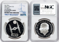 Charles III silver Proof "TIE Fighter" 2 Pounds (1 oz) 2024 PR70 Ultra Cameo NGC, Mintage: 3,010. Star Wars series. First Releases. HID09801242017 © 2...