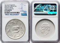 Charles III silver Matte Proof "Waterloo Medal - Allied Leaders" 5 Pounds (2 oz) 2024 PR70 NGC, Mintage: 2,960. Great Engravers series. Original desig...