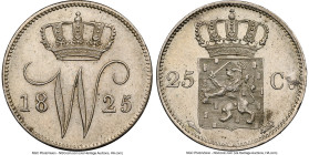 6-Piece Lot of Certified Assorted Issues NGC, 1) Willem I 25 Cents 1825 - UNC Details (Cleaned), Utrecht mint, KM48 2) Willem I Cent 1824 - XF Details...