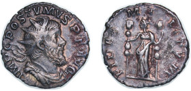 Rome Gallic Empire 260 - 261 BI Antoninianus - Postumus (FIDES MILITVM) Billon Cologne Mint 3.46g XF RCV III 10940 RIC V.2 59 OCRE ric.5.post.59 AGK 2...