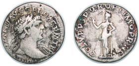 Rome Roman Empire 103 - 111 AR Denarius - Trajan (COS V P P S P Q R OPTIMO PRINC; Felicitas) Silver Rome Mint 3.1g VF RIC II 120 OCRE ric.2.tr.120