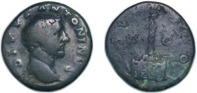 Rome Roman Empire 161 AE Sestertius - Antoninus Pius Divus and Antoninus Pius (DIVO PIO S C) Bronze Rome Mint 21.79g VF RIC III 1269 OCRE ric.3.m_aur....