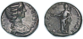 Rome Roman Empire 196 - 202 AR Denarius - Julia Domna (VESTAE SANCTAE; Vesta) Silver Rome Mint 3.33g VF RIC IV.1 648 OCRE ric.4.ss.648