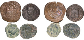 Rome Roman Empire 1st - 4th Centuries AE Coinage (4 Lots) Bronze VF