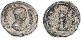 Rome Roman Empire 202 - 205 AR Denarius - Plautilla (PIETAS AVGG; Pietas) Silver Rome Mint 3.55g VF RIC IV.1 367 (denarius) OCRE ric.4.crl.367_denariu...