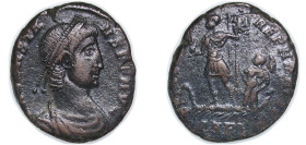 Rome Roman Empire 348 - 350 PARL AE Nummus - Constantius II (FEL TEMP REPARATIO) Bronze Arelate Mint 6.91g VF RIC VIII 117 OCRE ric.8.aq.117