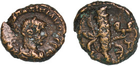 Rome Roman Empire Roman provinces, Egypt 290-291 LE AE Tetradrachm - Maximianus Herculius (Dikaiosyne, Alexandria) Bronze Alexandria Mint 8g VF Milne ...