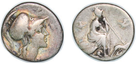 Rome Roman Republic (ancient) 115 BC - 114 BC AR Denarius (ROMA) Silver Rome Mint 3.14g VF RRC 287/1 CRR 530 RSC 176 RCV I 164 RBW 1117