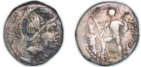 Rome Roman Republic (ancient) 95 BC - 92 BC AR Denarius (Caecilia: Lucius Caecilius Metellus; C•MALL) Silver Rome Mint 3.6g VF RRC 335/3 CRR 615 RSC 6...