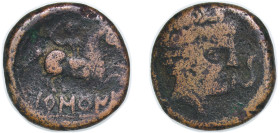 Iberia (ancient) Baskunes gens Vascones people 120 BC - 20 BC AE Unit Bronze 11.02g VF