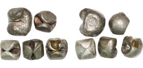 Thailand Kingdom of Ayutthaya 16th - 18th Centuries Coinage (5 Lots, weight each 3.4g/1.28g/1.34g/1.37g/1.3g) Silver VF