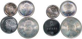 Spain Kingdom 1975 - 1988 Pesetas - Juan Carlos I (4 Lots) Madrid Mint BU