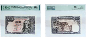 Spain Kingdom 1976 5000 Pesetas Paper PMG Choice Uncirculated 64 P 155
