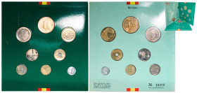 Spain Kingdom 1993 M Coinage Set (8 Lots) Aluminium bronze Madrid Mint BU