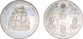 Spain Kingdom 1995 M 25 ECU (Santisima Trinidad ship) Silver (.925) Madrid Mint (8587) 170.12g PF X M19