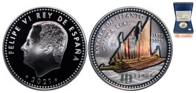Spain Kingdom 2021 M 10 Euros - Philip VI (Battle of Lepanto) Silver (.925) Madrid Mint (6000) 27g PF KM 1514