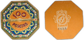 Spain Kingdom Ca.1900 Token - gran casino san Sebastian Cardboard UNC
