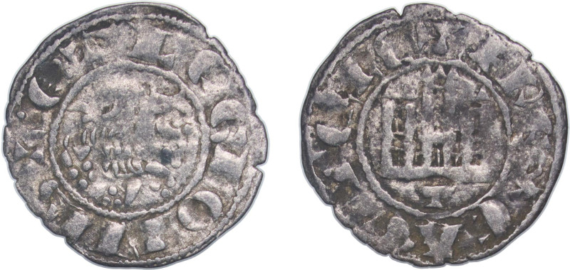 Spain Kingdom of Castile and Leon 1295 - 1312 Denier - Ferdinand IV Billon Cuenc...