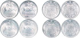 Spain Nationalist Government 1940 - 1953 5 Centimos (4 Lots) Aluminium (202107000) BU KM 765