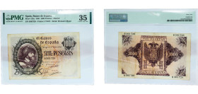 Spain Nationalist Government 1940 1000 Pesetas Paper (3132000) PMG Choice Very Fine 35 P 125a