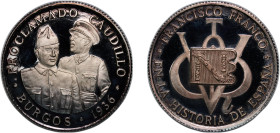 Spain Nationalist Government ND Medal - Francisco Franco Silver 18.97g PF