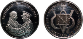 Spain Nationalist Government ND Medal - Francisco Franco Silver 18.9g PF