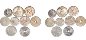 Spain Second Republic 1925 - 1937 Coinage (9 Lots) UNC