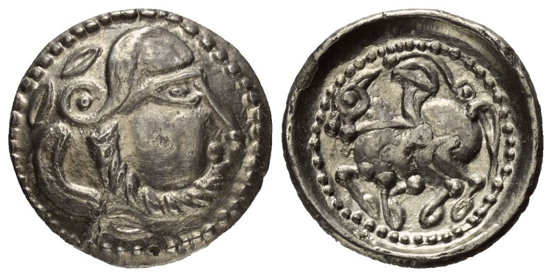 Ostkelten. Transsilvanien. Typ 'Baumreiter'.

 Drachme (Silber). 2. Jhdt. v. C...