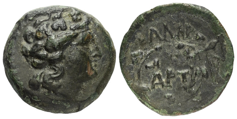 Moesia Inferior. Kallatis.

 Bronze. 3. - 2. Jhdt. v. Chr.
Vs: Kopf des Diony...
