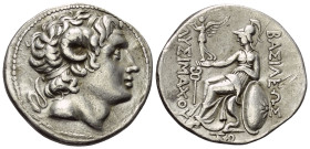 Königreich Thrakien. Lysimachos (306 - 281 v. Chr.).

 Tetradrachme (Silber). Ca. 297 - 281 v. Chr. Ungesicherte Münzstätte im westlichen Kleinasien...