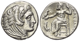 Königreich Makedonien. Alexander III. der Große (336 - 323 v. Chr.).

 Tetradrachme (Silber). Ca. 336 - 323 v. Chr. 'Amphipolis'.
Vs: Kopf des juge...