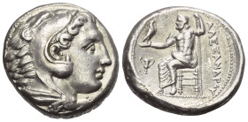 Königreich Makedonien. Alexander III. der Große (336 - 323 v. Chr.).

 Tetradrachme (Silber). Ca. 336 - 323 v. Chr. Amphipolis.
Vs: Kopf des jugend...