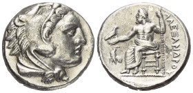 Königreich Makedonien. Alexander III. der Große (336 - 323 v. Chr.).

 Tetradrachme (Silber). Ca. 336 - 323 v. Chr. 'Amphipolis'.
Vs: Kopf des juge...