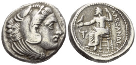 Königreich Makedonien. Alexander III. der Große (336 - 323 v. Chr.).

 Tetradrachme (Silber). Ca. 336 - 323 v. Chr. Amphipolis.
Vs: Kopf des jugend...