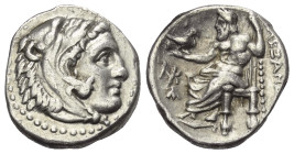 Königreich Makedonien. Alexander III. der Große (336 - 323 v. Chr.).

 Drachme (Silber). Ca. 334 - 323 v. Chr. Sardeis.
Vs: Kopf des jugendlichen H...