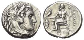 Königreich Makedonien. Alexander III. der Große (336 - 323 v. Chr.).

 Drachme (Silber). Ca. 334 - 323 v. Chr. Sardeis.
Vs: Kopf des jugendlichen H...