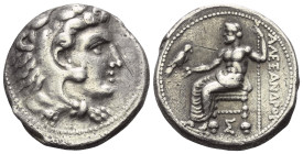 Königreich Makedonien. Alexander III. der Große (336 - 323 v. Chr.).

 Tetradrachme (Silber). Ca. 333 - 305 v. Chr. Sidon.
Vs: Kopf des jugendliche...