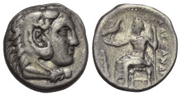 Königreich Makedonien. Alexander III. der Große (336 - 323 v. Chr.).

 Drachme (Silber). Ca. 328 - 323 v. Chr. Lampsakos.
Vs: Kopf des jugendlichen...