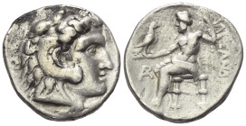 Königreich Makedonien. Alexander III. der Große (336 - 323 v. Chr.).

Tetradrachme (Silber). Ca. 325 - 323 v. Chr. Arados.
Vs: Kopf des jugendliche...