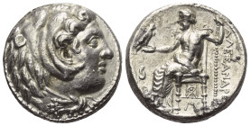 Königreich Makedonien. Alexander III. der Große (336 - 323 v. Chr.).

 Tetradrachme (Silber). Ca. 325 - 323 v. Chr. Babylon.
Vs: Kopf des jugendlic...